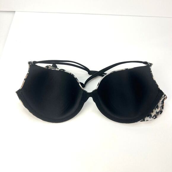 EUC Victoria's Secret Demi Push-up Underwire Bra Cheetah 34C Adjustable Straps - Picture 2 of 9